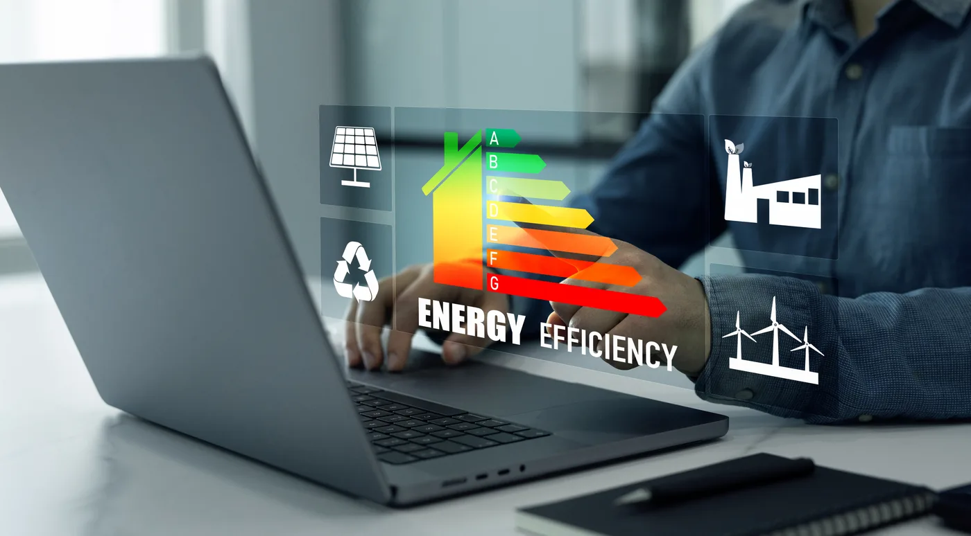 Survey professional capturing site context for an air source heat pump survey